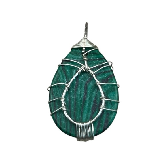 NWT MALACHITE TREE OF LIFE PENDANT - Picture 2 of 4